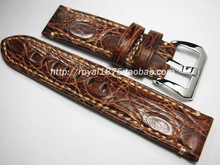 Correas de piel de cocodrilo hechas a mano para Omega Rolex, correas de reloj de marca Universal de 20 y 22mm, color marrón 2024 - compra barato