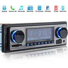 Bluetooth винтажное автомобильное радио MP3 плеер стерео USB AUX классический автомобильный стерео аудио 2024 - купить недорого
