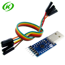 Conversor serial usb 2.0 para ttl uart 6pin, módulo de substituição cp2104 stc prgmr cp2102 com cabos dupont 2024 - compre barato