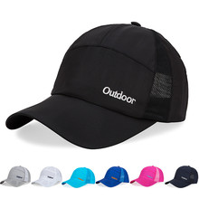 Chapéu com viseira de secagem rápida, boné masculino e feminino de tecido respirável para corrida e acampamento, verão 2019 2024 - compre barato