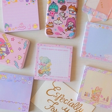 50 Sheets Kawaii Memo Pad Paper Sticky Notes Cute Notepad Japanese Stationery School Office Supplies Gift 2024 - buy cheap