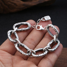 2019 Vintage 3D Letter bracelets Bangle 100% Real S990 Sterling Silver Women Bracelet Thai silver Jewelry Gifts free shipping 2024 - buy cheap