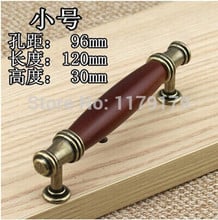 96mm america style wooden with zinc alloy antique brass drawer cabinet furniture pulls knobs handles 3.75" bronze dresser handle 2024 - buy cheap