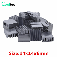 1000pcs 14x14x6mm Aluminum HeatSink heat sink radiator for Chip RAM  IC Electronic 3D printer COOLER cooling 2024 - buy cheap