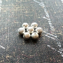 8MM (5g=7pcs)/ Pack " Fake One Penalty Ten " 92.5% Sterling Silver Ball Spacers Loose Beads Jewelry Fittings 2024 - buy cheap