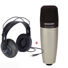 SAMSON-auriculares C01 y SR950 con micrófono de condensador y Monitor para grabar voces y monitoreo de estudio 2024 - compra barato