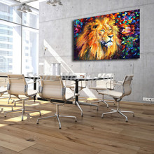 Lion Of Zion HD Wall Art Canvas Posters Prints Oil Painting Salon Wall Pictures For Office Kitchen Bedroom Home Decor Framework 2024 - buy cheap