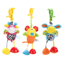 Baby Rattles Mobiles Toys For Kids Soft Plush Baby Toy 0-12 Months Animal Clip Baby Crib Bed Hanging Bells Toys for Stroller 2024 - buy cheap