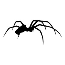 17.8*7.6CM Individual Spider Crawling Car Stickers Vinyl Drift Cool Car Styling Decal Black/Silver C9-1902 2024 - buy cheap