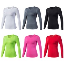 Women Gym Yoga Crop Tops Yoga Shirts Long Sleeve Workout Tops Fitness Running Sport T-Shirts Training Yoga Sportswear 2024 - compre barato