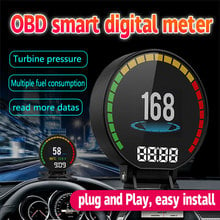 RMLKS New P15 HUD Auto OBDII Car hud OBD2 Port Head-Up Display KM/h MPH Overspeed Warning Windshield Projector Alarm System 2024 - buy cheap