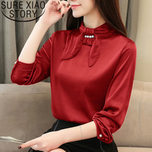 blusas mujer de moda 2018 women blouse Silk Shirt Long Sleeve Spring and Autumn work wear New Korean Slim fit blusa 1435 45 2024 - buy cheap