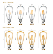 Dimmer Vintage Filament LED Lamps E27 E14 220V Ampoule LED Bulbs Edison Light Home Decoration ST64 A60 C35 E26 E12 110V Dimmable 2024 - buy cheap
