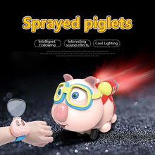RC Watch Car Pig 2.4G Smart Robots Remote Control Cars Toy Cartoon Infrared Follow Spray Function Toys for kids 2024 - buy cheap