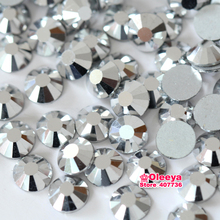 Mine Silver 3D Nail Decorations Flat Back Non Hotfix Nail Art Rhinestones ss3 ss4 ss5 ss6 ss8 ss10 ss12 ss16 ss20 ss30 Y2814 2024 - buy cheap
