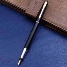 Ручка перьевая Baoer 801 золотая, чернильная, офисная, подарочная ручка для письма 2024 - купить недорого