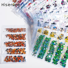 Top quality 1000pcs5 size packaging multicolor transparent acrylic rhinestone decoration Strass DIY nail art design 2024 - buy cheap