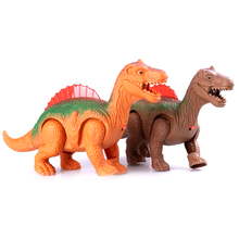 Светящийся светящийся динозавр электронный ходячий робот динозавр модель детская игрушка подарок 2024 - купить недорого