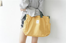 Ladies Duty Canvas Tote Bag Handmade Cotton Shopping School  Travel Women Shoulder strap Shopping Bags women 2024 - buy cheap