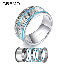 Cremo Original Stackable Rings Stainless Steel Wedding Band Ring Jewelry Brand Statement Handmade Layers Anillos 2024 - buy cheap