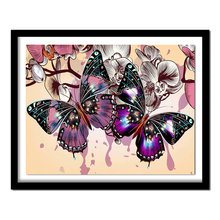 5D DIY Diamond Painting "purple butterfly" Embroidery Full Square Diamond Cross Stitch Rhinestone  Decor Gift 2024 - buy cheap