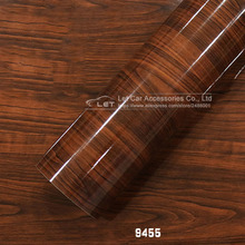 Pegatina de grano de madera brillante para coche, película de vinilo impermeable, bricolaje, muebles de decoración para interiores, 20/30/40/50x 152cm 2024 - compra barato