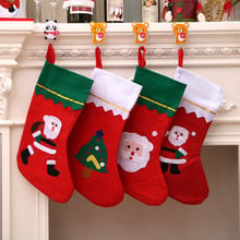 Medias de Navidad de gran tamaño, calcetines de Papá Noel, muñeco de nieve, decoración del árbol de Navidad, adornos para festivales, fiestas 8D, 12 Uds. 2024 - compra barato