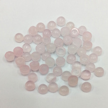 Wholesale natural round stone beads 4*4mm pink CAB CABOCHON for jewelry Accessories 50pcs/lot free shipping 2024 - buy cheap