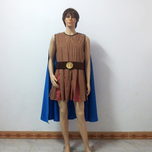 Hercules romano gladiador, guerreiro romano, festa de natal, uniforme, fantasia cosplay, personalize qualquer tamanho 2024 - compre barato