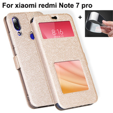 Front Window Leather Filp Case For xiaomi redmi Note 7 pro phone cover For xiaomi redmi Note7 pro back cases Note7pro bumper 2024 - buy cheap