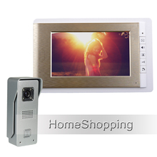 FREE SHIPPING Wired 7" TFT Color Video Door phone Intercom System With 1 Waterproof Doorbell Camera + 1 GOLDEN monitor IN STOCK 2024 - buy cheap