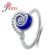 Classic Accessories 925 Sterling Silver Rings With Blue Stones For Women Wedding Engagement Gifts Whoelesale Price 2024 - buy cheap