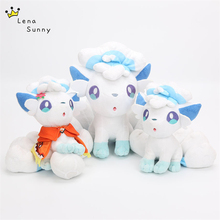 Lote de 3 unidades de llaveros de peluche de 18-24cm, Vulpix Alola, color blanco, con gancho 2024 - compra barato