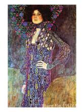 High quality oil painting Portrait of Emily Fidge Gustav Klimt art reproduction Hand painted 2024 - buy cheap