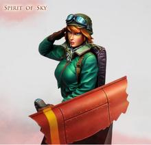 1/10 Resin Bust Building Kit Female Pilot 2024 - buy cheap