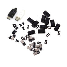 Micro USB 5PIN сварочный Тип штекерные разъемы зарядное устройство 5P USB хвост зарядки разъем 4 в 1 Белый Черный 10 компл. 2024 - купить недорого