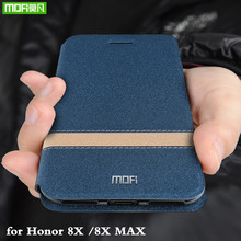MOFi флип-чехол для Honor 8X, чехол для Huawei Honor 8X Max, чехол из ТПУ, чехол-книжка из искусственной кожи, силиконовый чехол-книжка 2024 - купить недорого
