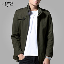 2018 New Brand Army Jacket Men Fashion Cotton Clothing Solid Autumn Casual Men's Military Jackets And Coats Male Slim fit M-4XL 2024 - buy cheap