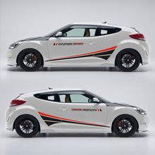 Мир Датун автомобиля Стайлинг спортивный автомобиль стикер для Hyundai Veloster Автоаксессуары и Переводные картинки Авто наклейки 2024 - купить недорого