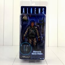 18cm NECA Aliens Action Figure Ricco Frost Private Figure Toy With Weapon Helmet Alien VS. Predator AVP Model Doll 2024 - buy cheap