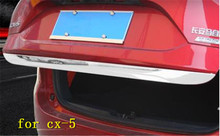 Автомобильная Задняя Крышка багажника из нержавеющей стали, накладка багажника светильник световая балка для Mazda CX-5 cx5 2017- 2018, Стайлинг автомобиля второго поколения 2024 - купить недорого