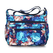 Women Solid Color Zipper Waterproof Nylon Shoulder Bag Floral Crossbody Bag Bolsa feminina Dropship New 2019 Hot Selling 2024 - buy cheap
