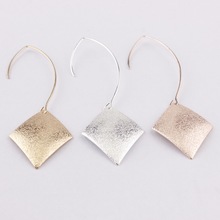 ZWPON-pendientes largos de aleación de Zinc para mujer, aretes geométricos de oro pulido opaco a la moda, joyería al por mayor, 2019 2024 - compra barato