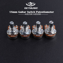 18mm Shaft A250 B250 A500K B500K Base Guitar Switch Knob Guitar Control Pot Potentiometer Volume Potentiometers Guitar Part 2024 - buy cheap