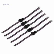 10pair 4 PIN RGB Connector Cable JST Connector with 15cm Wire  For 3528 5050 SMD LED Strip Male Female free shipping 2024 - buy cheap