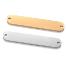 Pulseira acessórios bar oval 5 peças, 1.5*6*35mm, colar de aço inoxidável pingentes barra em branco, espelho polonês 2024 - compre barato