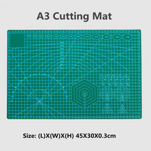 A3 Cutting Mat Plastic PVC Non Slip Self Healing Patchwork Double Sided Cutting Border Plate Pad for Leather Fabric Paper Craft 2024 - buy cheap