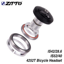 ZTTO-tubo cónico para bicicleta de montaña, 42mm, 52mm, CNC 1, 1/8 "-1, 1/2", rodamiento de contacto Angular integrado, 4252T 2024 - compra barato