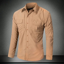 Мужская быстросохнущая кожаная рубашка с длинным рукавом и защитой от солнца, уличная летняя рубашка для рыбалки, езды на кемпинге, тонкие дышащие солнцезащитные топы, рубашки 2024 - купить недорого