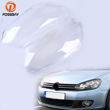 POSSBAY Clear Car Transparent Housing Headlight Headlamp Lens Shell Cover Lamp Assembly for Golf Cabriolet(Typ 5K) 2011-present 2024 - buy cheap